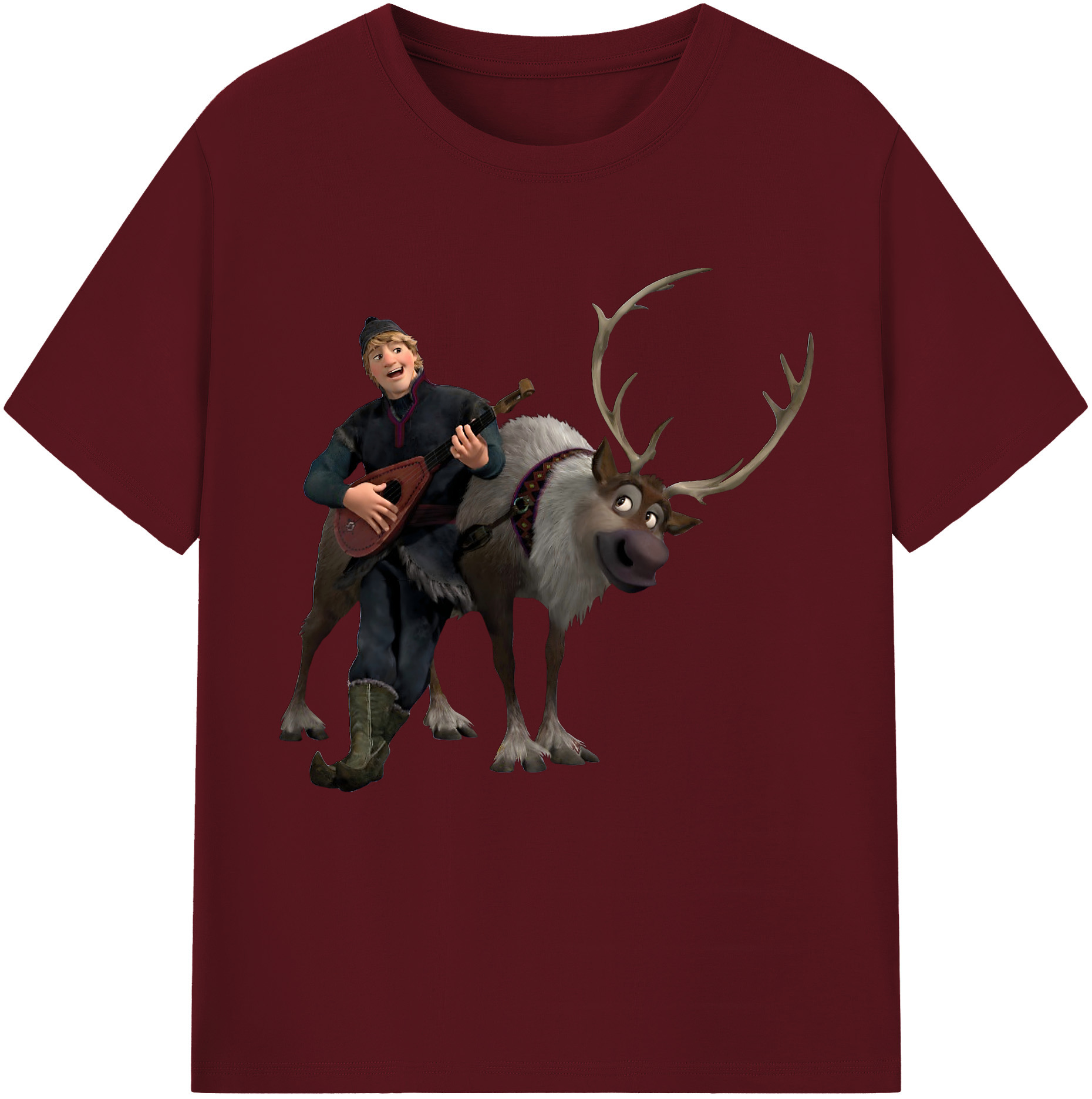 （画像用） アナと雪の女王 アンナ エルサ Frozen Anna Elsa 綿100％半袖Tシャツ（フロントプリント）